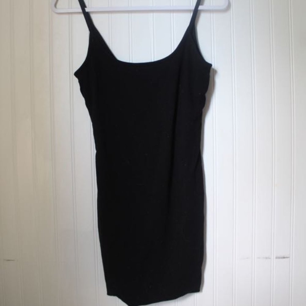 Black mini dress